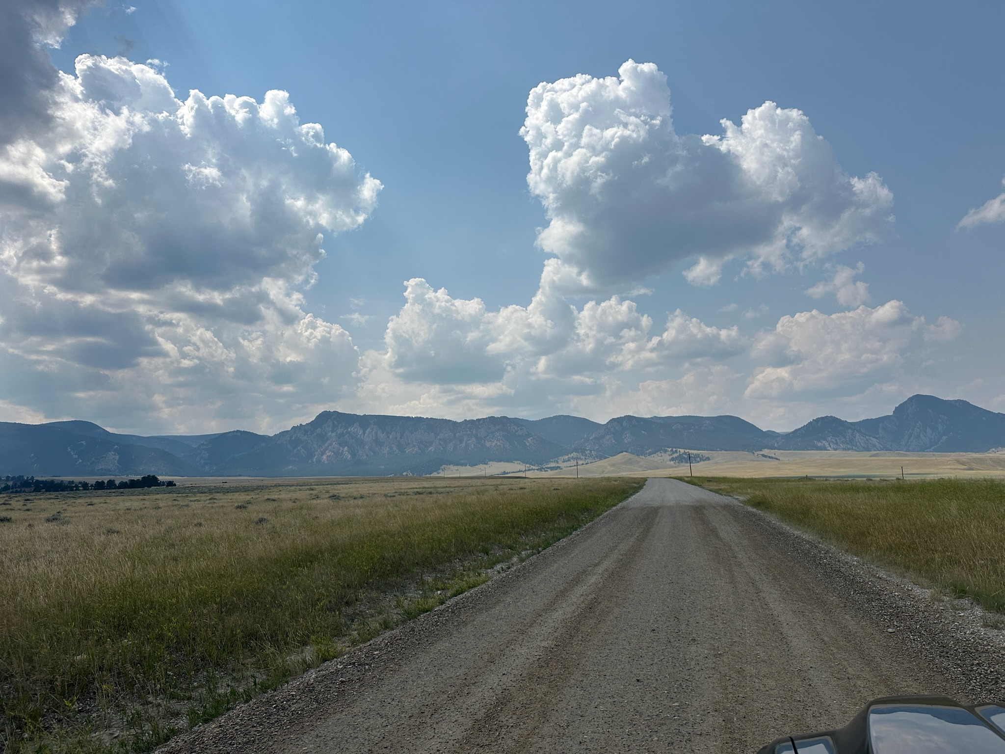 Looking at the mountains before entering Crazy Woman Creek