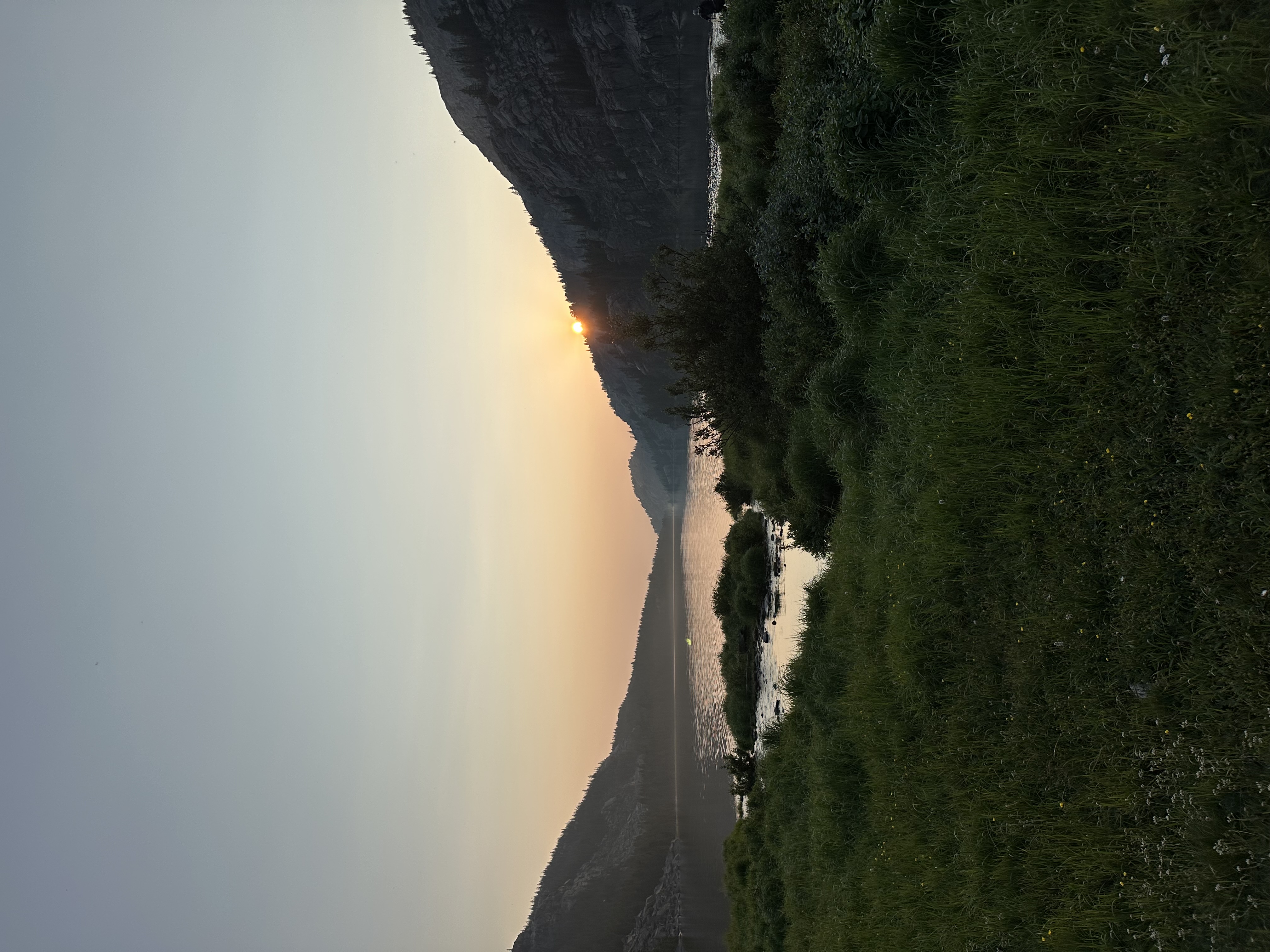 Sunset at Solitude Lake